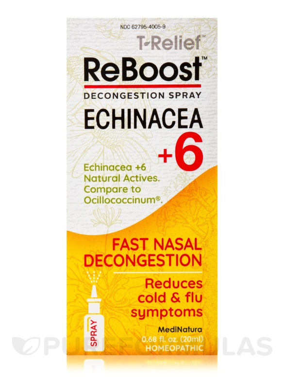 T-Relief™ Echinacea +6 Decongestion Nasal Spray - 0.68 fl. oz (20 ml) - Alternate View 3