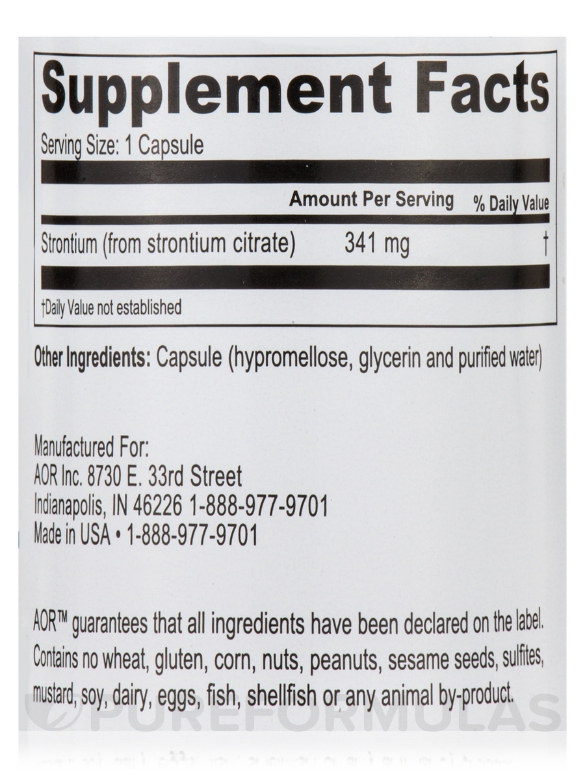 Strontium Support II™ - 60 Vegan Capsules - Alternate View 3