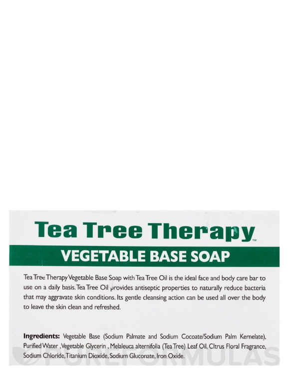 Vegetable Based Bar Soap with Tea Tree Oil - 3.9 oz (110 Grams) - Alternate View 5