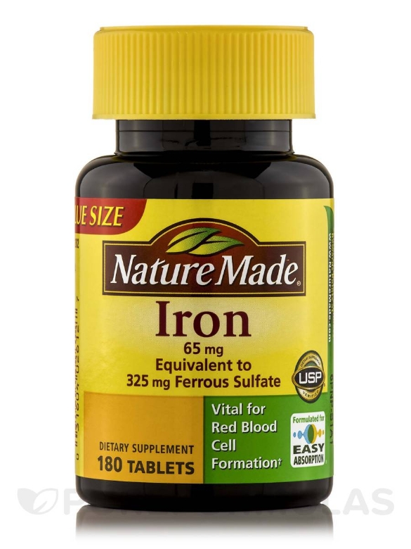 Iron 65 mg - 180 Tablets