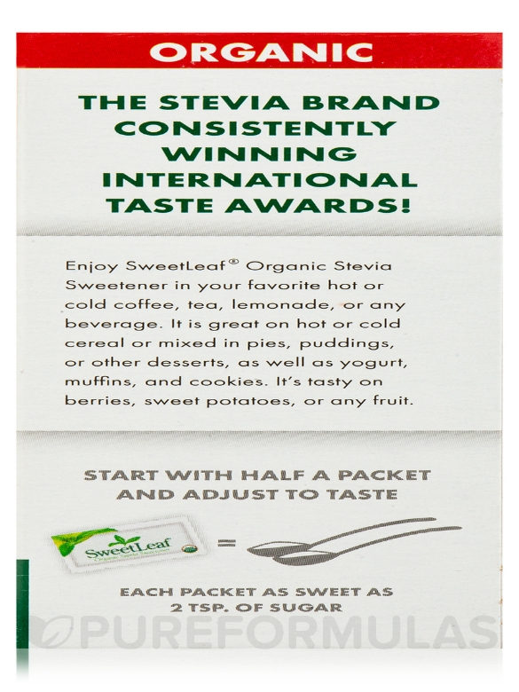 Organic Stevia Sweetener Packets - 35 Packets - Alternate View 5