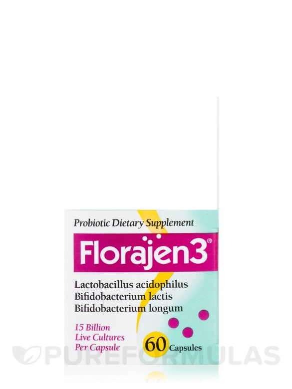 Florajen 3® 15 Billion - 60 Capsules - Alternate View 2