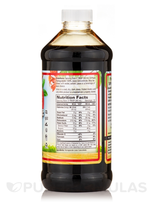 Pomegranate Juice Concentrate - 16 fl. oz (473 ml) - Alternate View 2