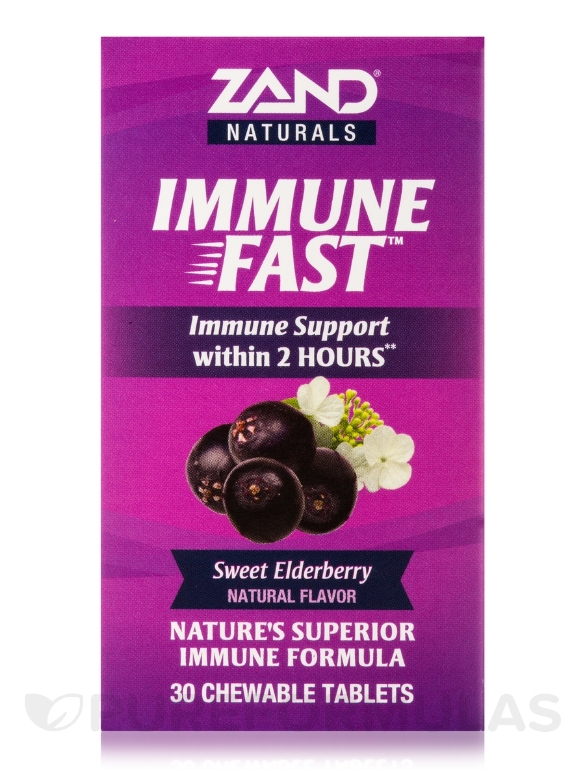 Immune Fast Sweet Elderberry - 30 Chewable Tablets - Alternate View 2