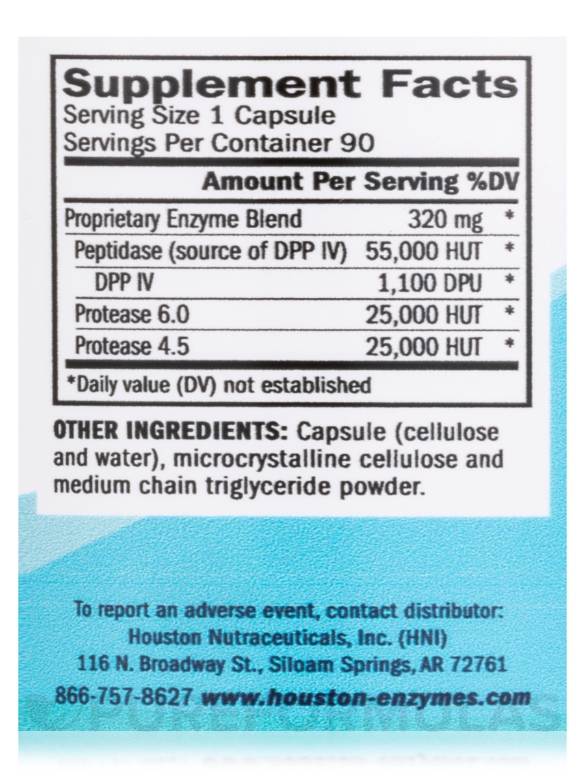 AFP Peptizyde - Enzyme with DPP IV Activity - 90 Capsules - Alternate View 3