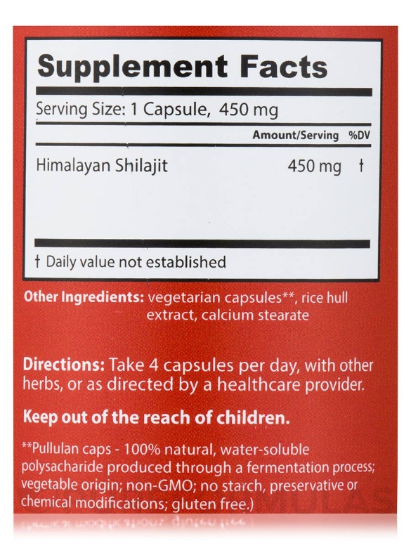 High Mountain Shilajit™ 450 mg - 60 Capsules - Alternate View 4