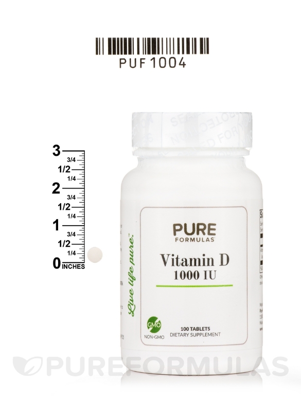 Vitamin D 1000 IU - 100 Tablets - Alternate View 7