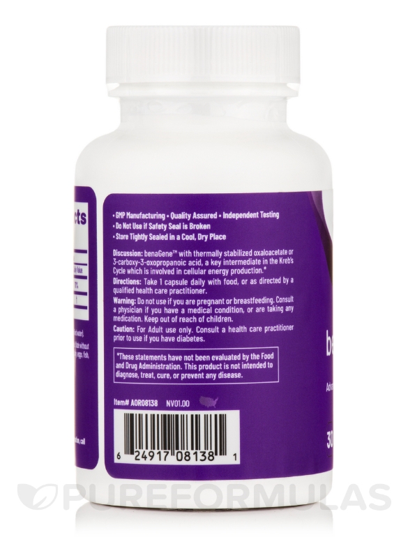 benaGene™ - 30 Vegetarian Capsules - Alternate View 2