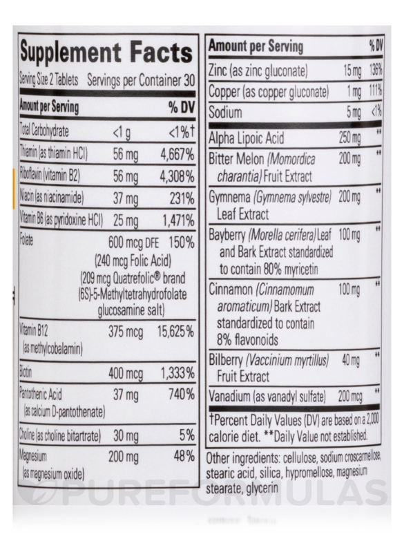 Glycemic Manager™ - 60 Tablets - Alternate View 3