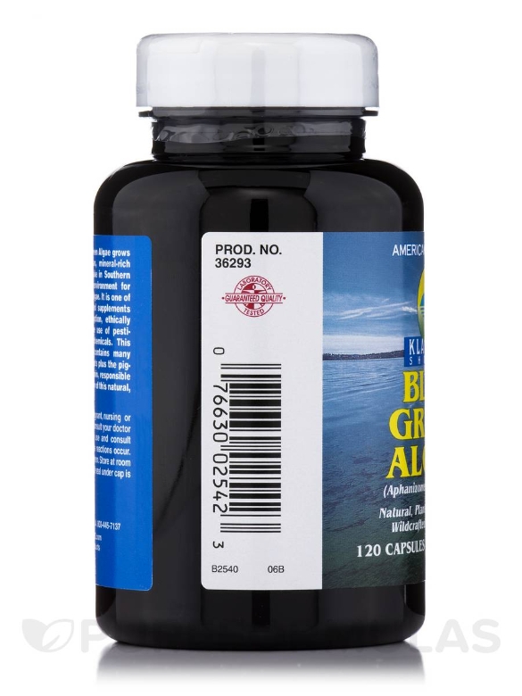 Klamath Shores® Blue Green Algae 500 mg - 120 Capsules - Alternate View 3