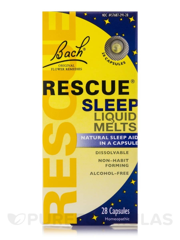 Rescue Sleep Liquid Melts - 28 Capsules - Alternate View 1