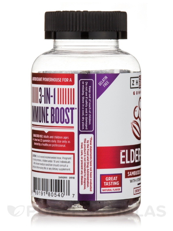 Elder-Mune™ Elderberry Gummies - 60 Vegan Gummies - Alternate View 5