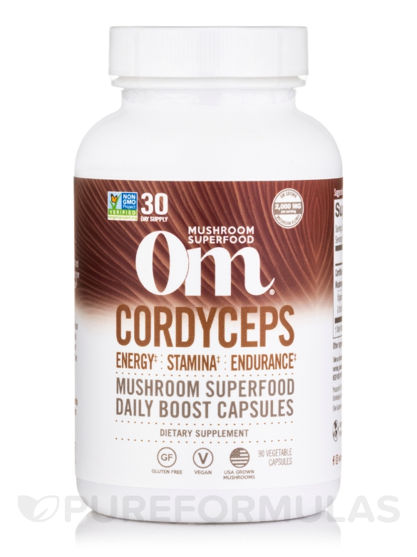 Cordyceps Mushroom Superfood - 90 Vegetable Capsules