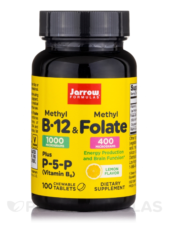 Methyl B-12 1000 mcg & Methyl Folate 400 mcg + P-5-P (B6)