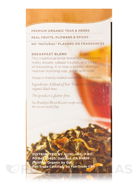 Breakfast Blend Black Tea - 18 Tea Bags - Alternate View 3