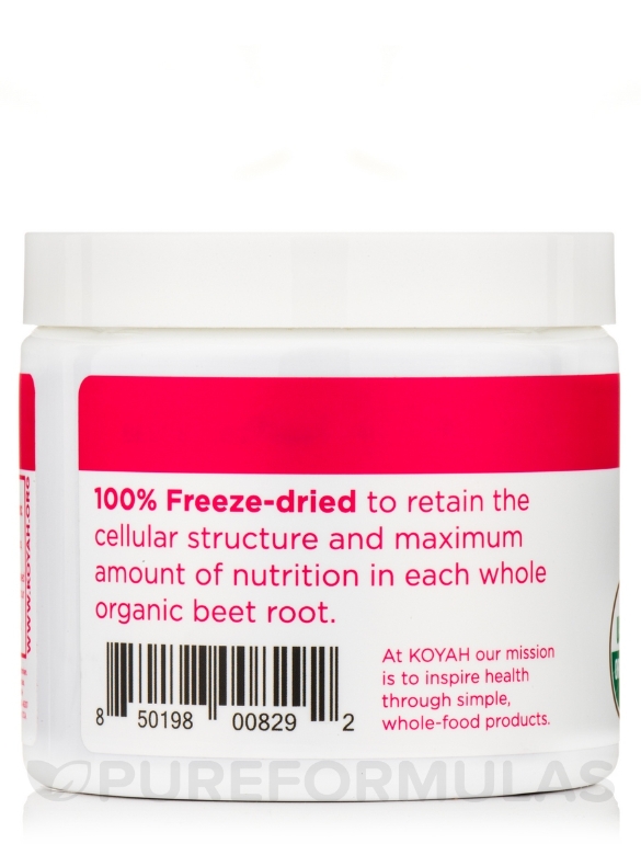 Organic Freeze-Dried Beet Powder - 5.64 oz (160 Grams) - Alternate View 3