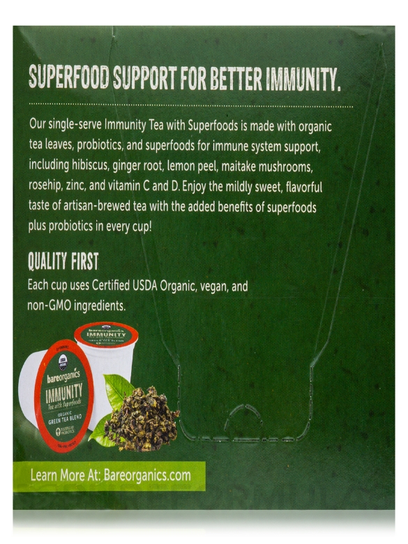 Immunity Tea with Superfoods - 12 Single-serve Cups (4.13 oz / 117 Grams) - Alternate View 7