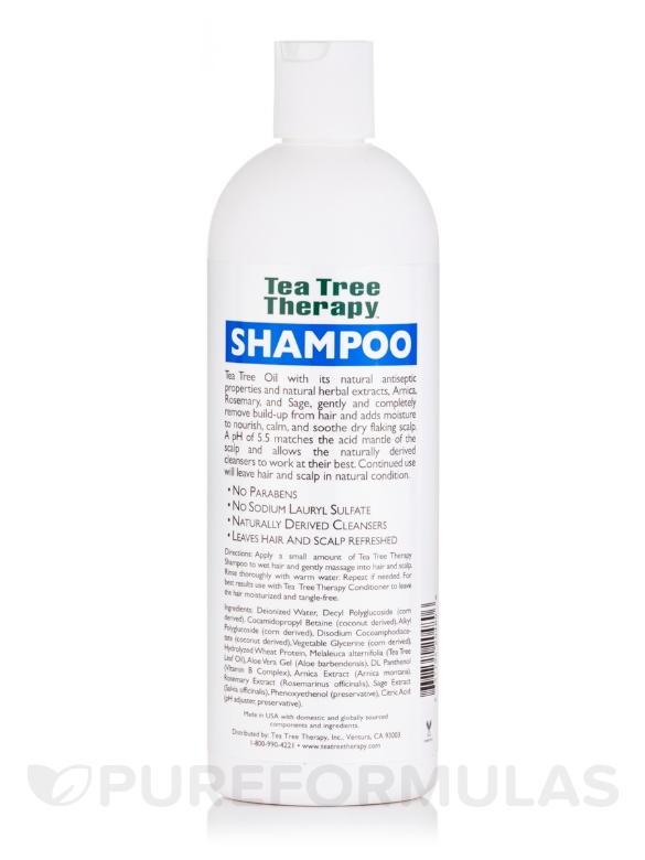 Shampoo With Tea Tree Oil - 16 fl. oz (473 ml) - Alternate View 1