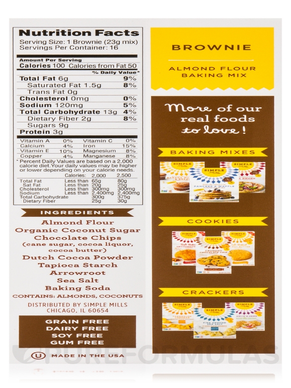 Almond Flour Brownie Mix - 12.9 oz (368 Grams) - Alternate View 6