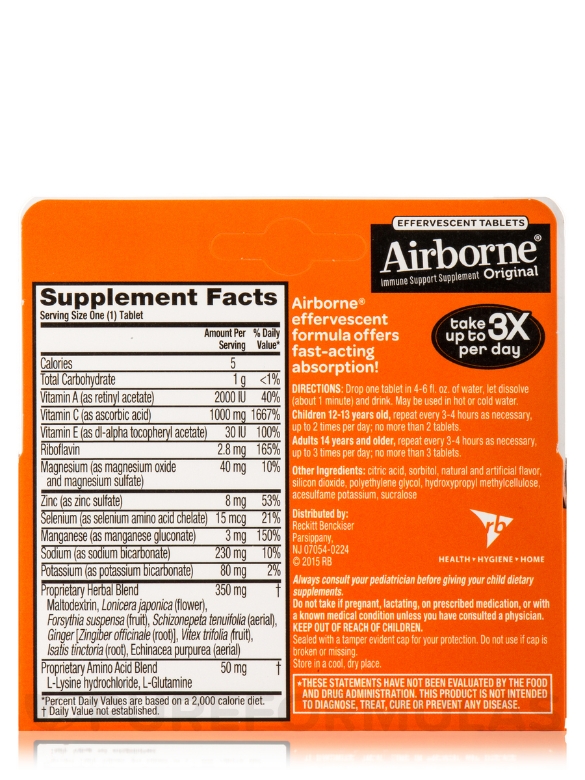 Airborne® Immune Support Effervescent Tablets