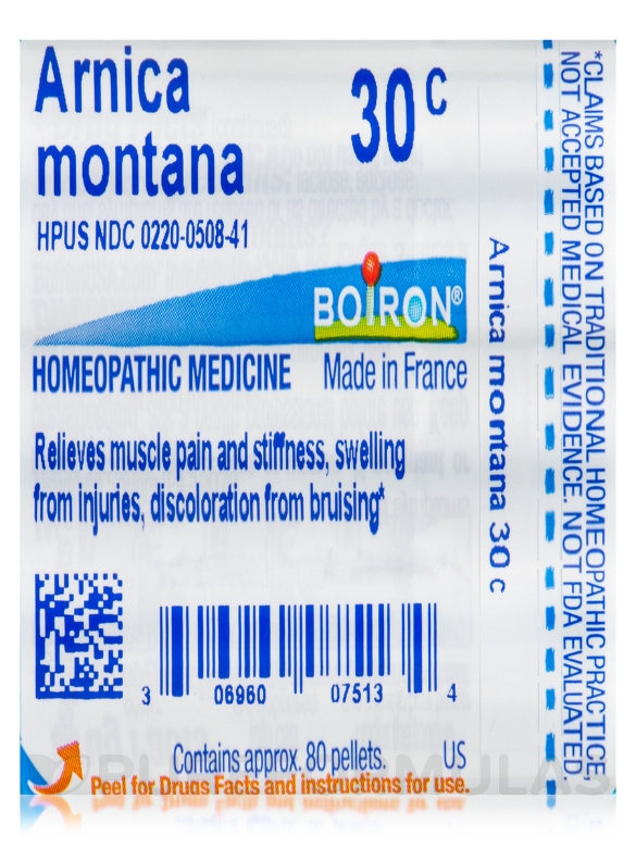 Arnica Montana 30c - 1 Tube (approx. 80 pellets) - Alternate View 6