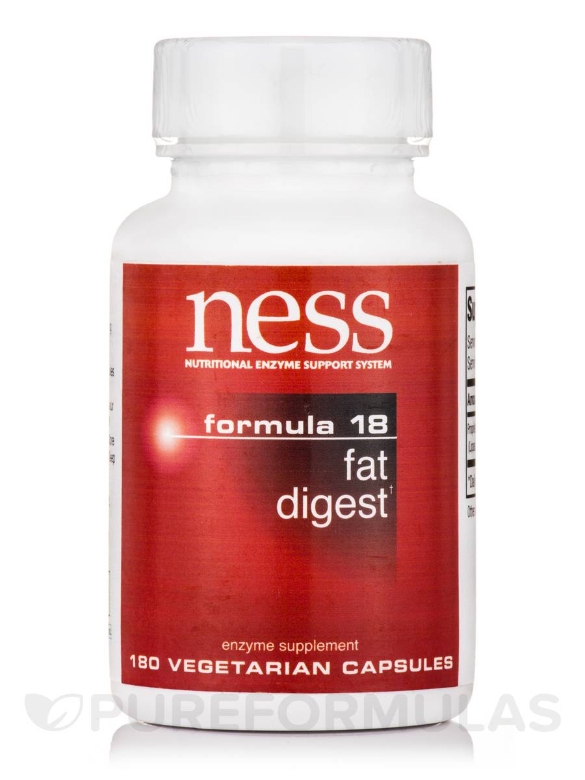 Fat Digest (Formula 18) - 180 Vegetarian Capsules