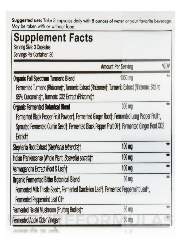 Codeage Fermented Turmeric - 90 Capsules - Alternate View 4