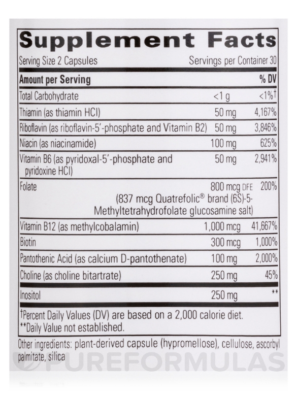 Active B-Complex - 60 Veg Capsules - Alternate View 3