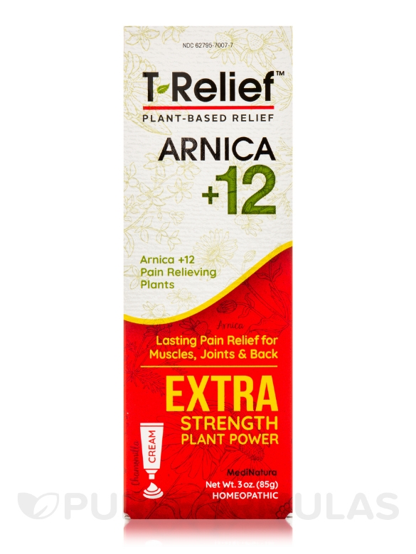 T-Relief™ Extra Strength Pain Relief (Cream) - 3 oz (85 Grams) - Alternate View 3