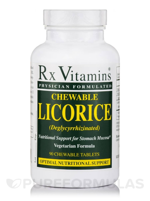 Chewable Licorice (Deglycyrrhizinated) - 90 Chewable Tablets