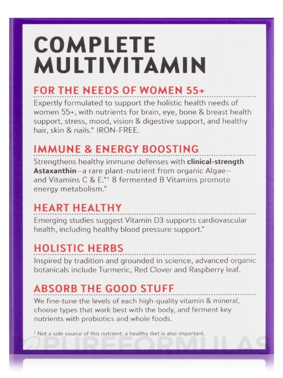 Every Woman's One Daily 55+ Multivitamin - 48 Vegetarian Tablets - Alternate View 9