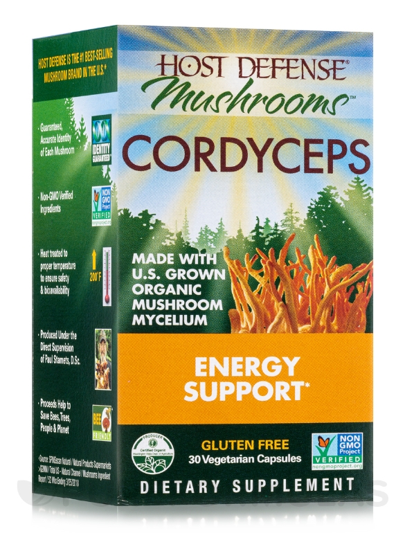 Organic Cordyceps - 30 Vegetarian Capsules