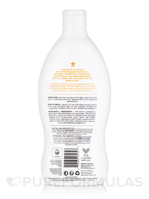 Dishwashing Liquid - Citrus Zest - 23.7 fl. oz (700 ml) - Alternate View 1