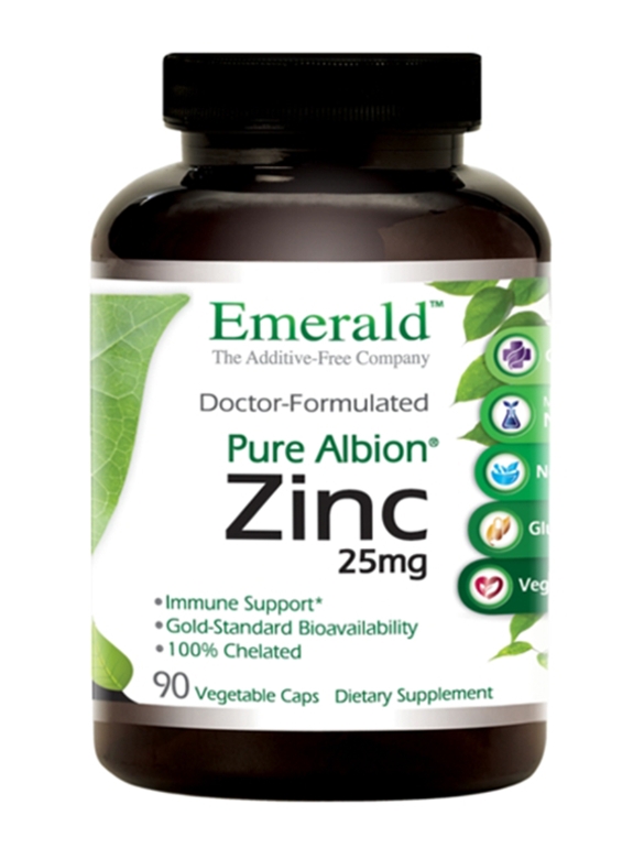 Pure Albion® Zinc 25 mg - 90 Vegetable Capsules