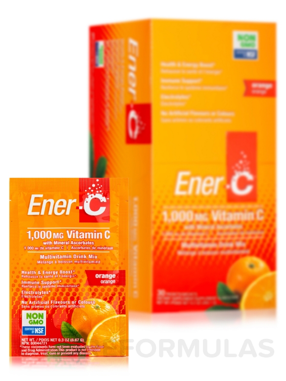 Ener-C Orange - 1 Box of 30 Packets - Alternate View 1