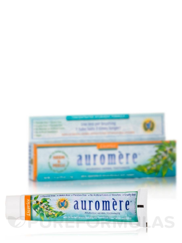 Ayurvedic Herbal Toothpaste - Licorice Minty Flavor - 4.16 oz (75 ml / 117 Grams)