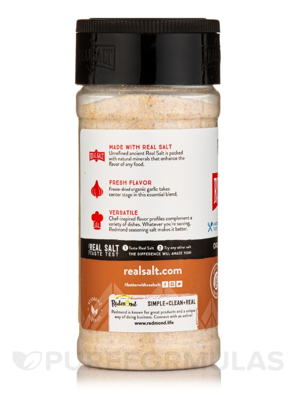 Real Salt- Organic Garlic Salt - 8.25 oz (234 Grams) - Alternate View 2