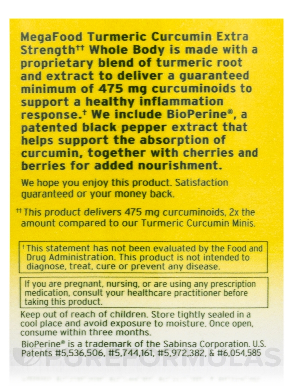 Turmeric Strength™ for Whole Body - 60 Tablets - Alternate View 5