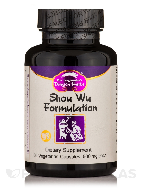 Shou Wu Formulation - 100 Vegetarian Capsules