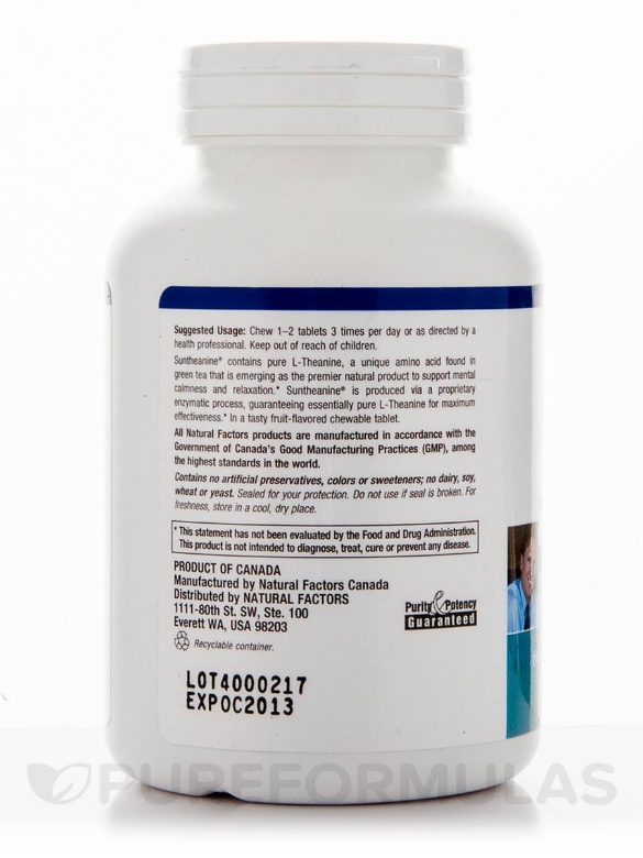 Suntheanine® L-Theanine - 60 Chewable Tablets - Alternate View 2