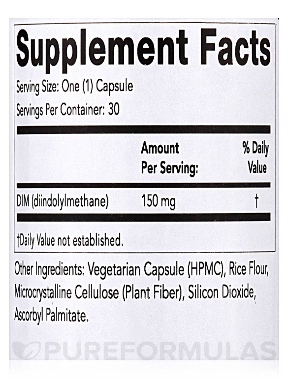 DIM Extra Strength - 30 Vegetarian Capsules - Alternate View 3