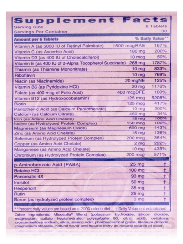 Gynovite Plus - 180 Tablets - Alternate View 4